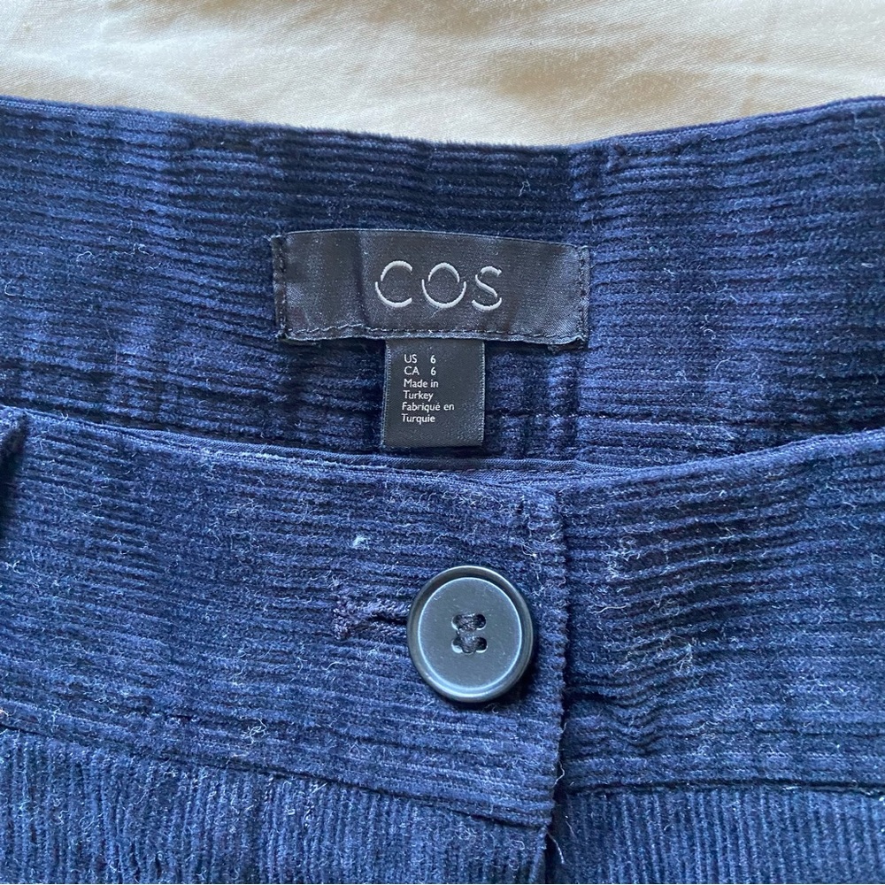 COS Straight Cotton Corduroy Trousers - Picture 4 of 7